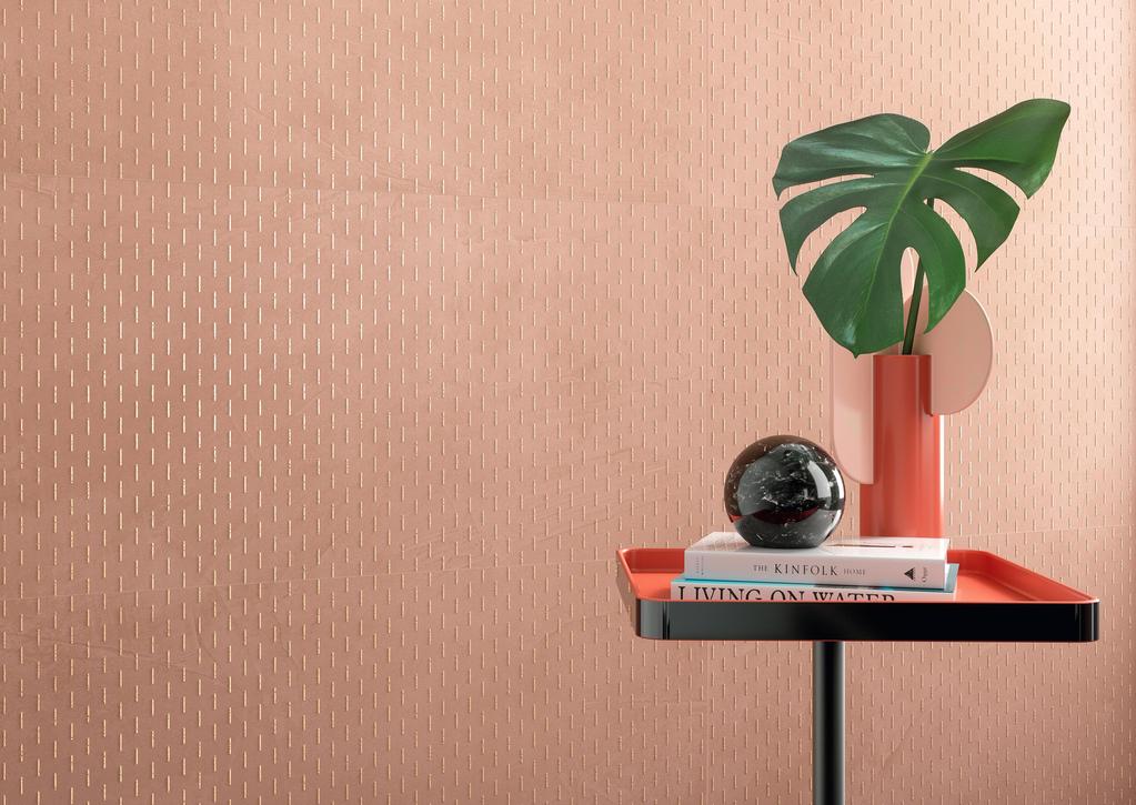 Decoro Bagno Effetto resina Rosa