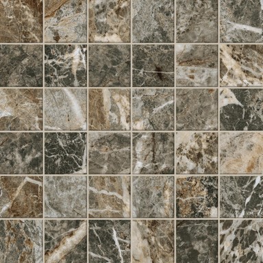 Forte dei Marmi Quark Breccia di Caravaggio Mosaic Cer