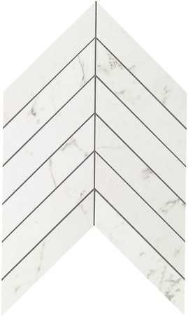 AtlasConcorde MarvelStone CarraraPure Chevron 30.5x25 9SCA