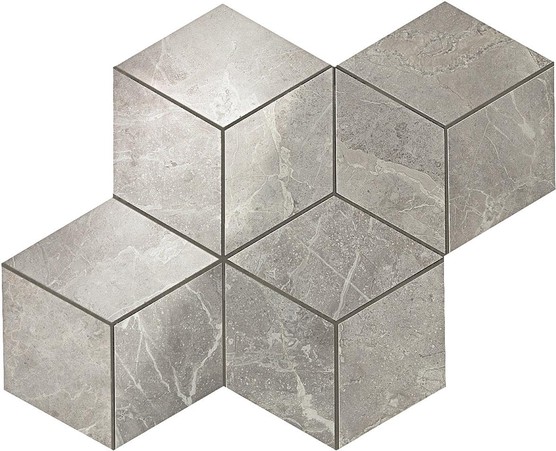 AtlasConcorde MarvelPro GreyFleury MosaicoEsagono 30x35 ADVO R