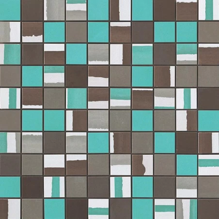 AtlasConcorde Dwell Turquoise MosaicoMix 30,5x30,5 9DMT