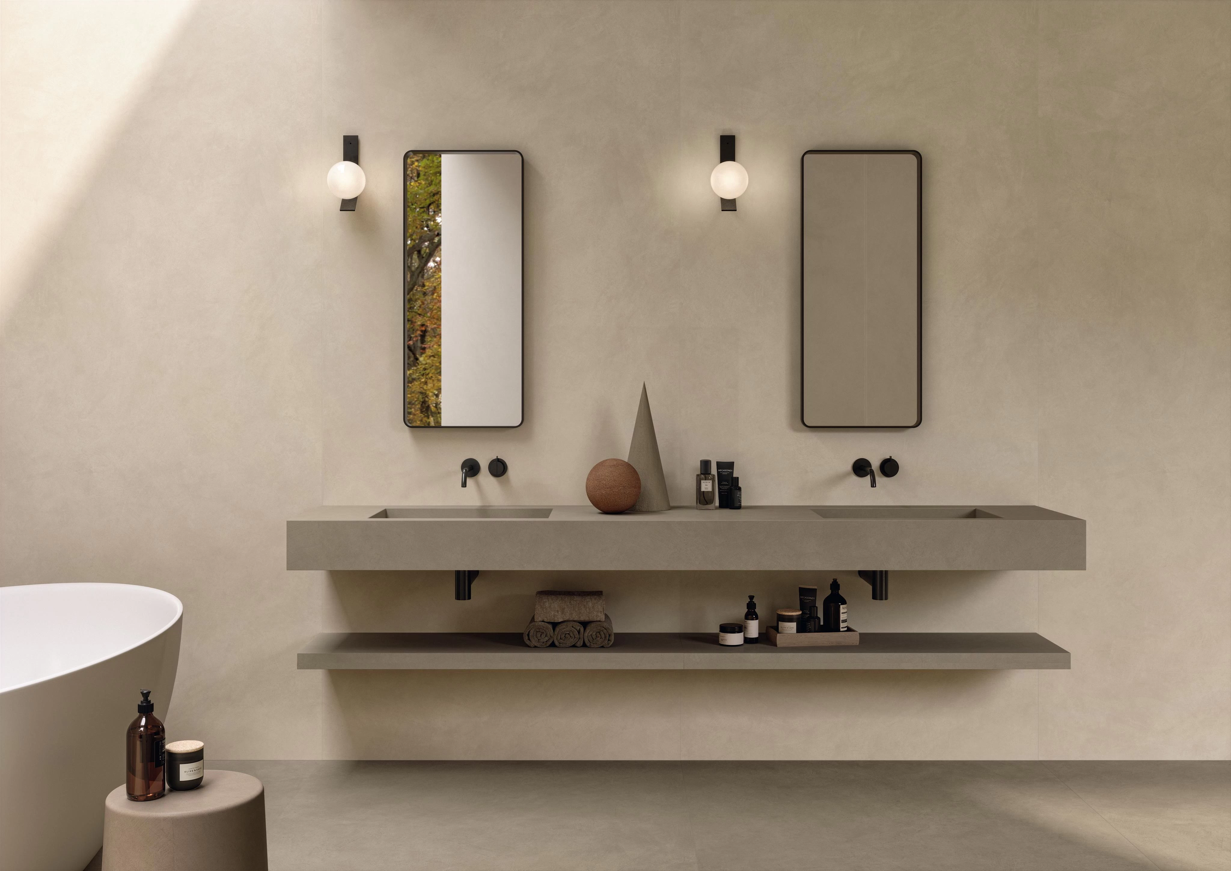 Bathroom wall and floor tiles - Boost Natural