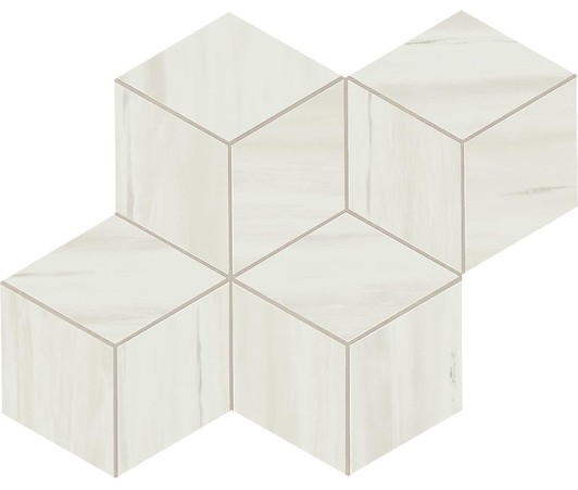 AtlasConcorde MarvelStone BiancoDolomite MosaicoEsagono 30x35 AS2G