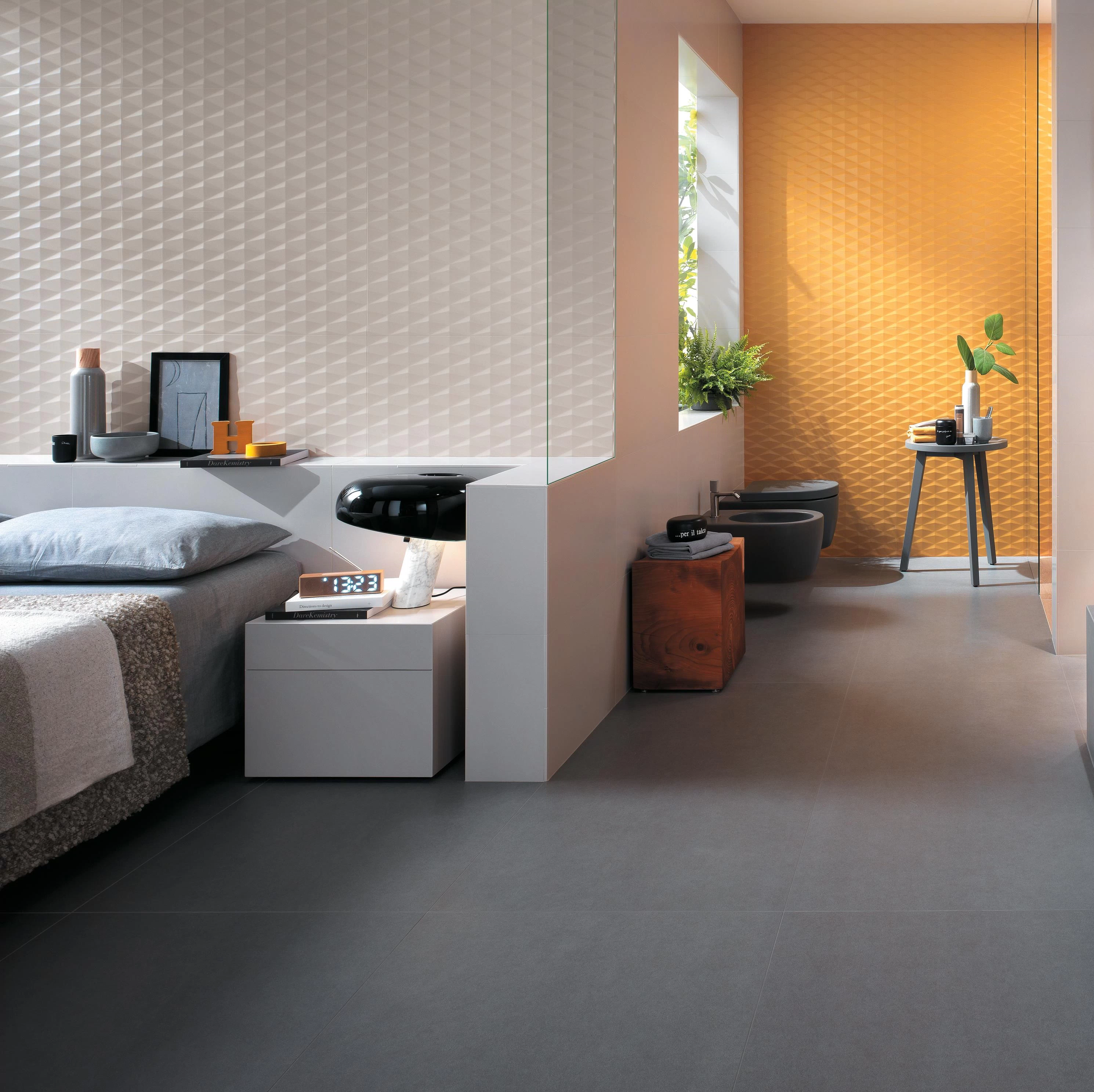 3D Stars Light Dove 40x80, Light Dove 40x80, 3D Stars Yellow 40x80, Yellow 40x80, Lead Matte 75x150, Nid Cashmere Matte 15x90