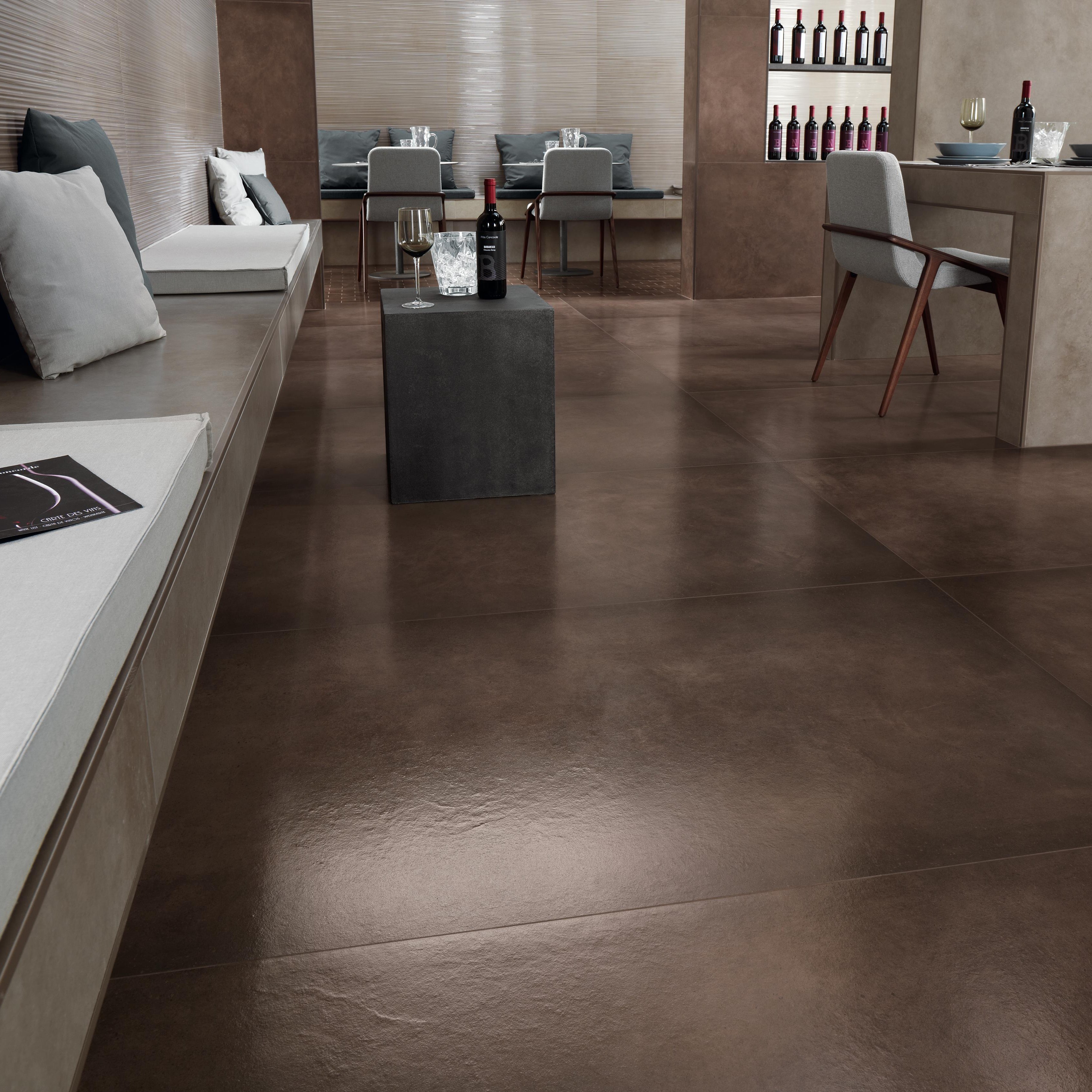 Dwell 3D Line Greige, Dwell Brown Leather Honed, Dwell Greige Honed, Dwell Brown Leather Brick Lappato