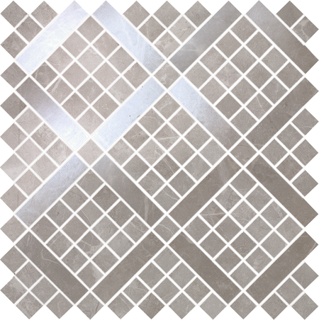 AtlasConcorde MarvelPro GreyFleury DiagonalMosaic 30.5x30.5 9MVD R
