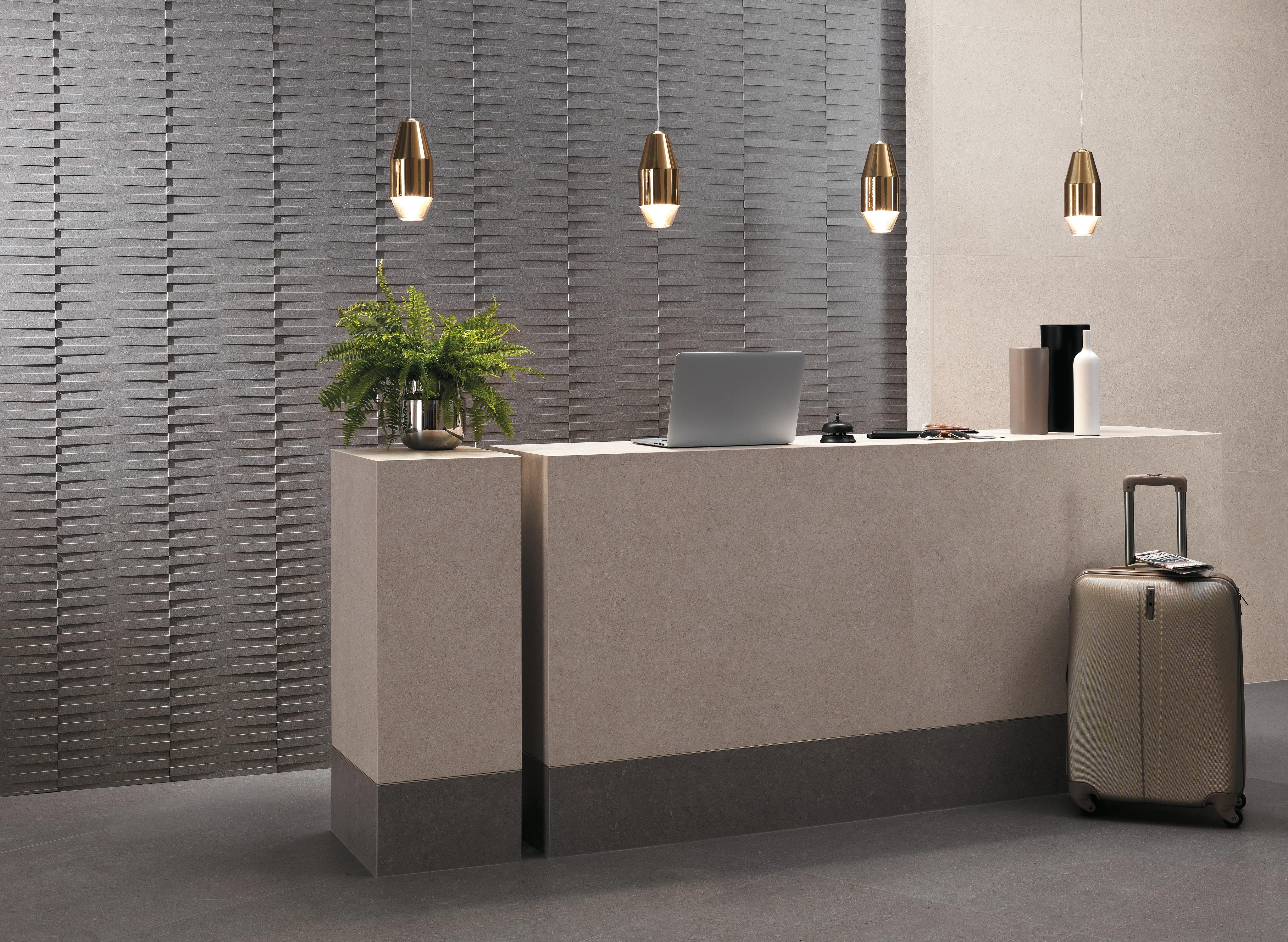 Kone Grey Pinnacle 3D 30x30, Kone Silver 75x150, Kone Grey 75x150
