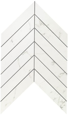 AtlasConcorde MarvelStone CarraraPure Chevron 30.5x25 9SCA R
