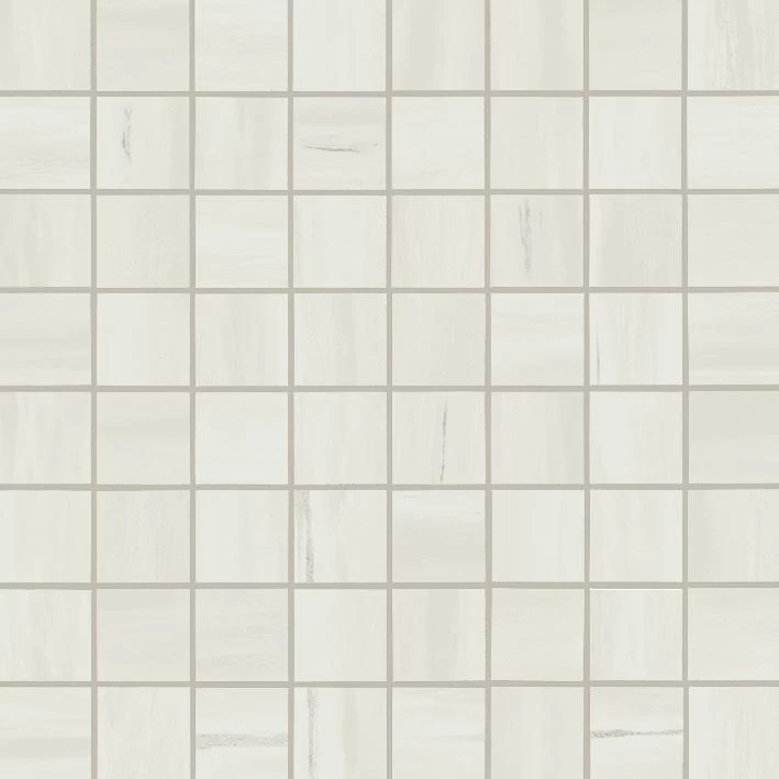 Marvel Bianco Dolomite Mosaico Matt Porcelain Tile Decorations Atlas Concorde