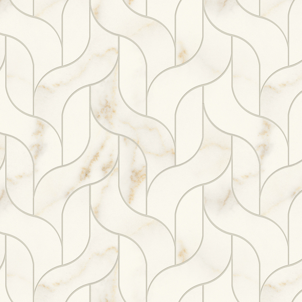 Marvel Calacatta Apuano Mosaico Waterfall Lappato