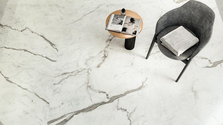 Pavimento in Gres Porcellanato Bagno Effetto marmo Bianco