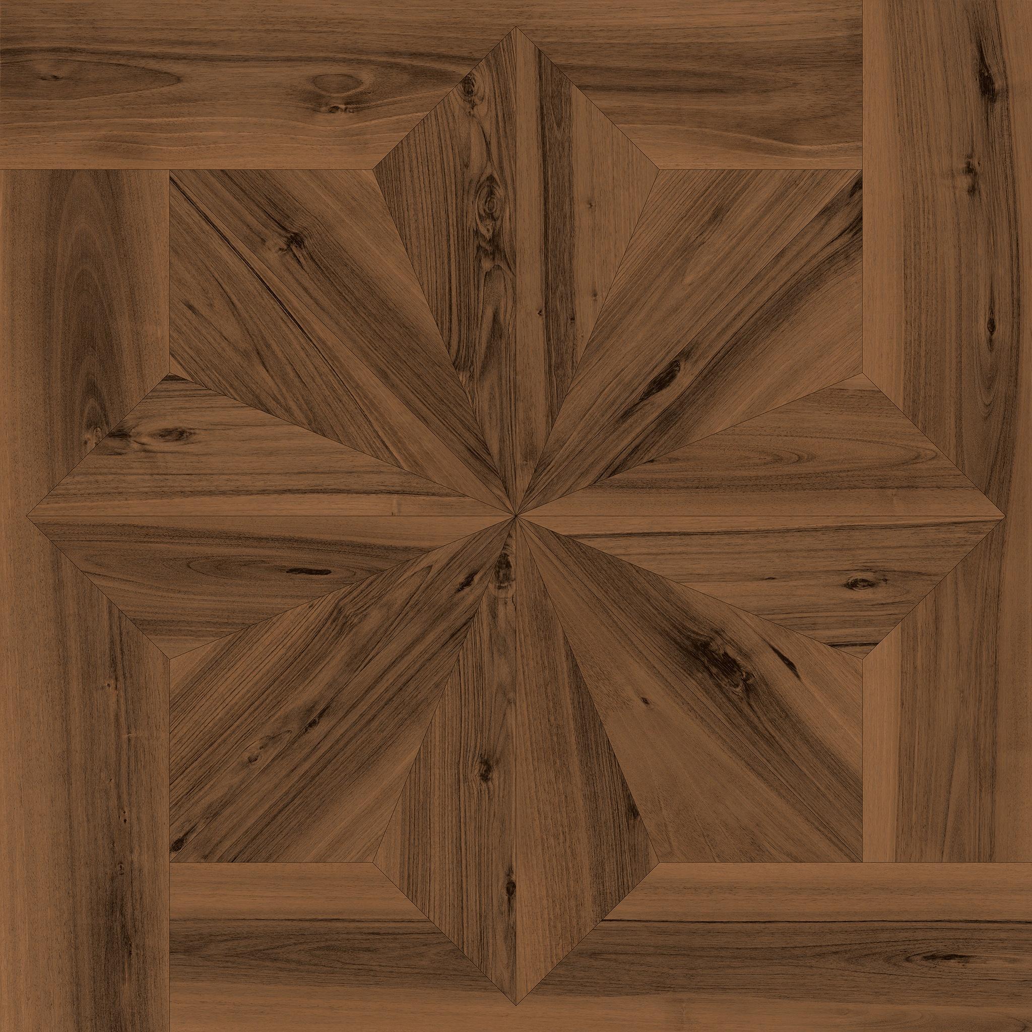 LOG ANTHOLOGY Classic Frame Walnut Dark 120x120, Marrón, 120x120