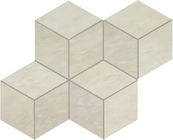 AtlasConcorde MarvelEdge ImperialWhite MosaicoEsagono 30x35 AEPN
