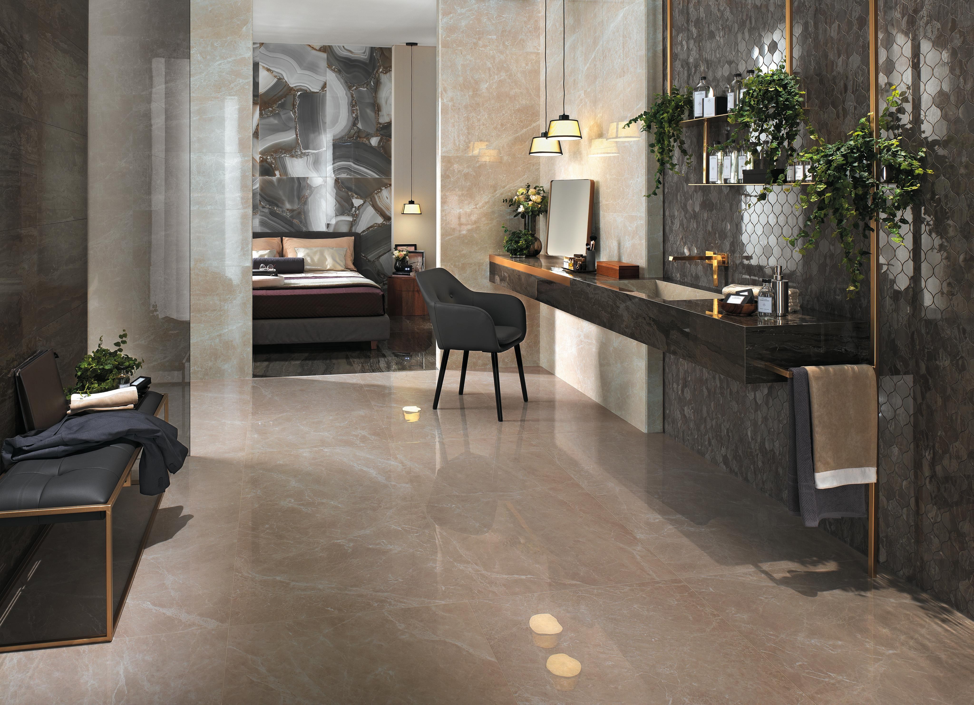Des Surfaces effet marbre en grande harmonie