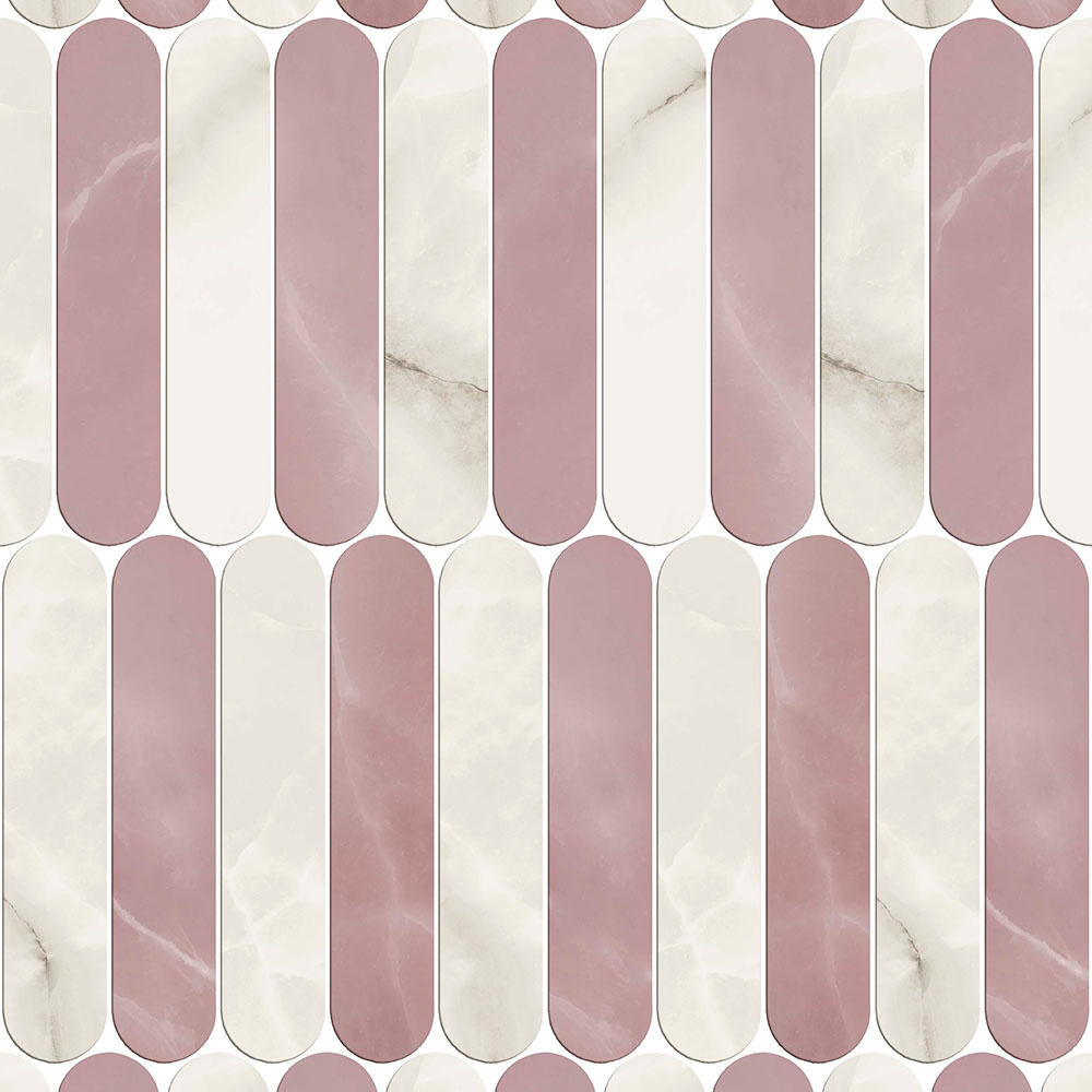 Symphonyx Crystal - Rose Mosaic Ellipse Lap, Mix, 56x23,5