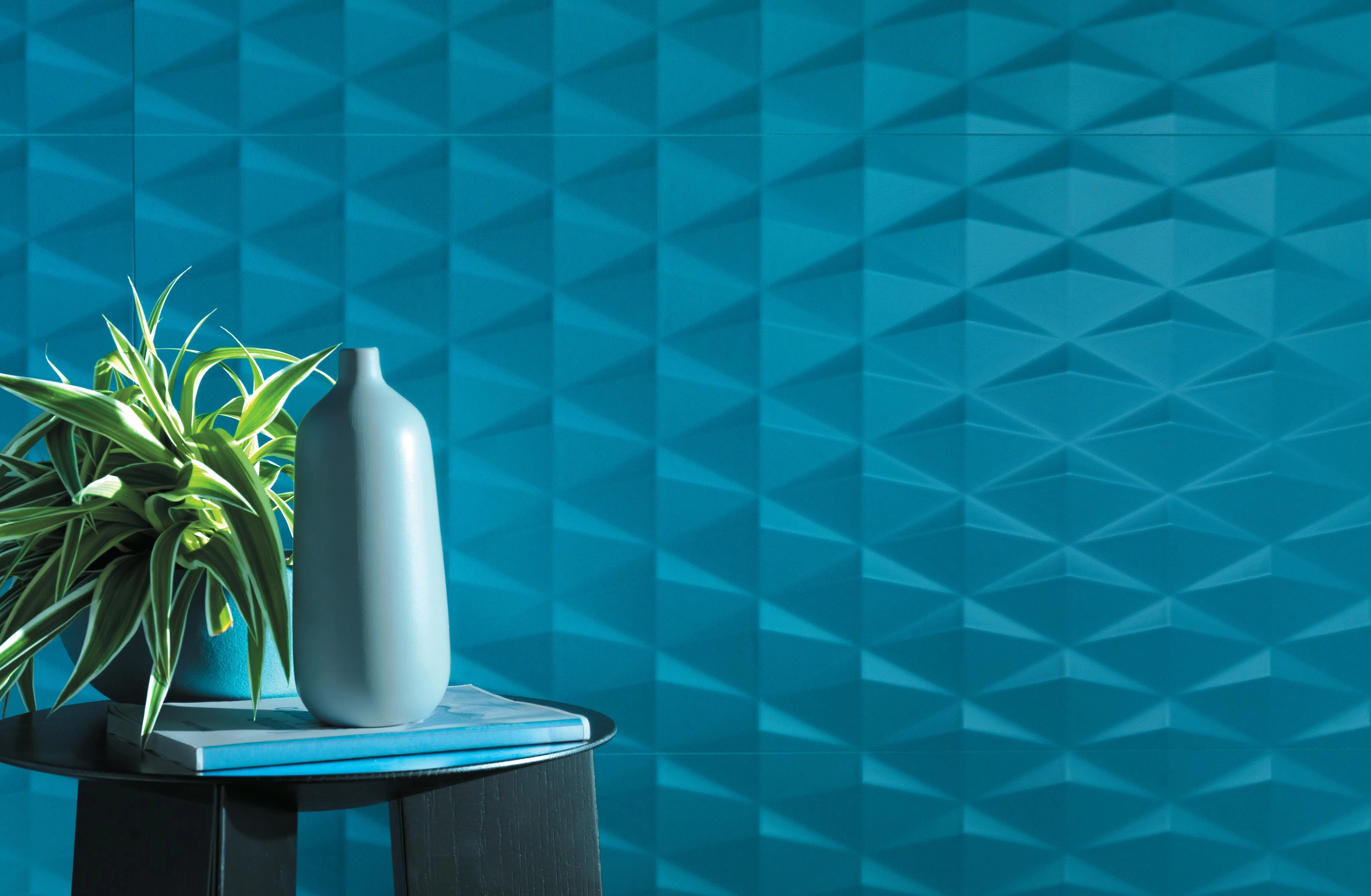 3D Stars Blue 40x80