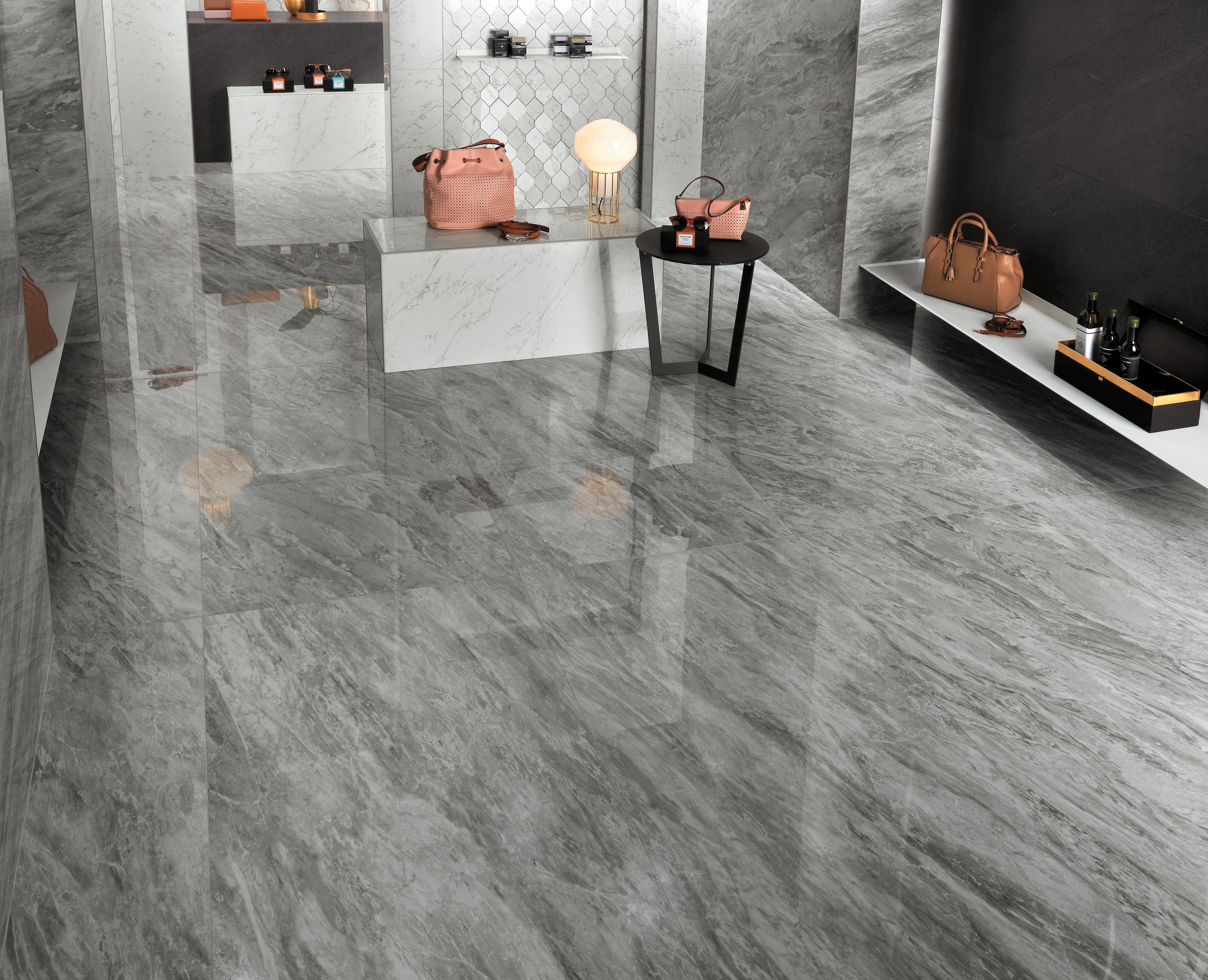 Marvel Bardiglio Grey Lappato, Marvel Carrara Pure Lappato, Marvel Basaltina Volcano, Marvel Carrara Pure Mosaico Esagono 3D