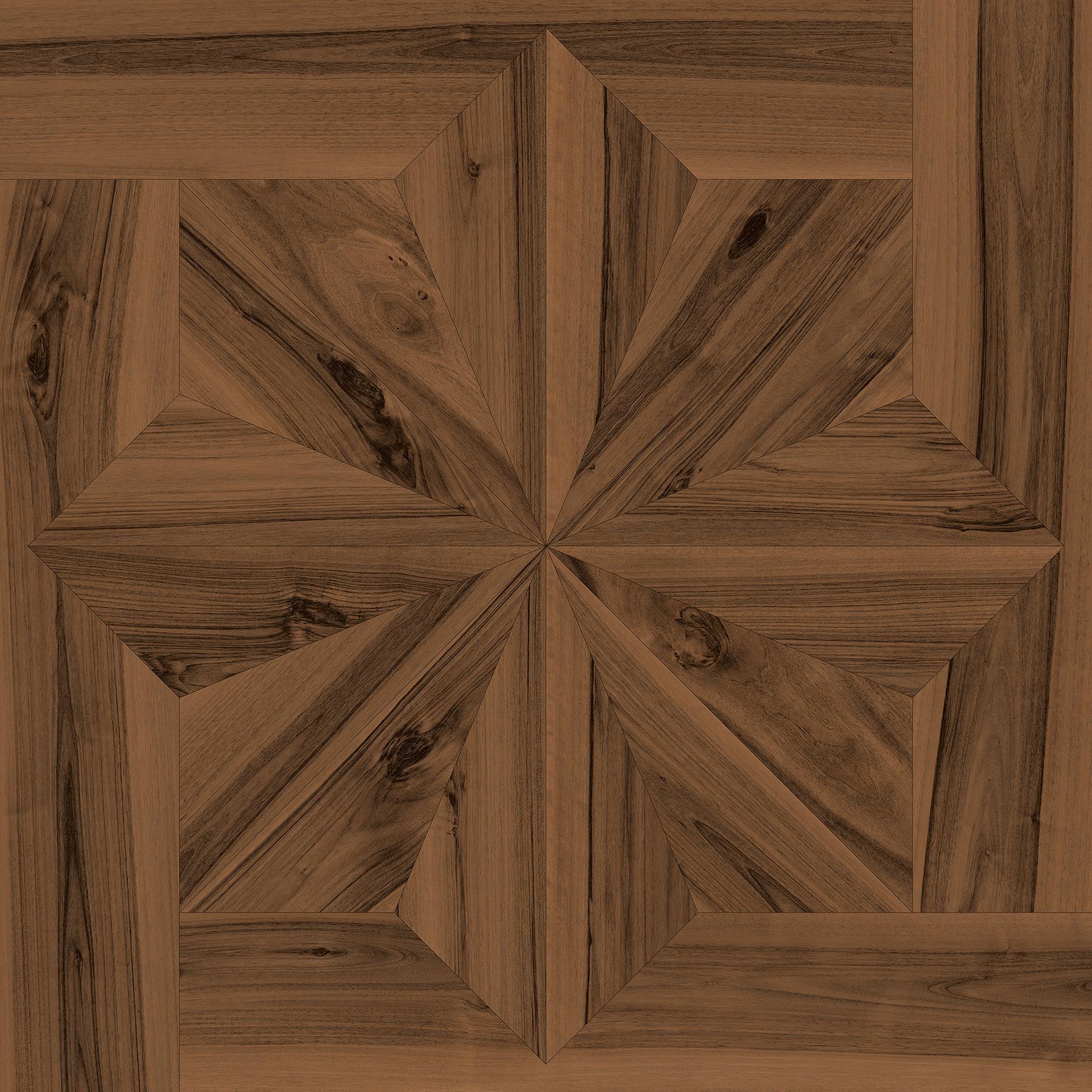 LOG ANTHOLOGY Classic Frame Walnut Dark 120x120, Marrón, 120x120