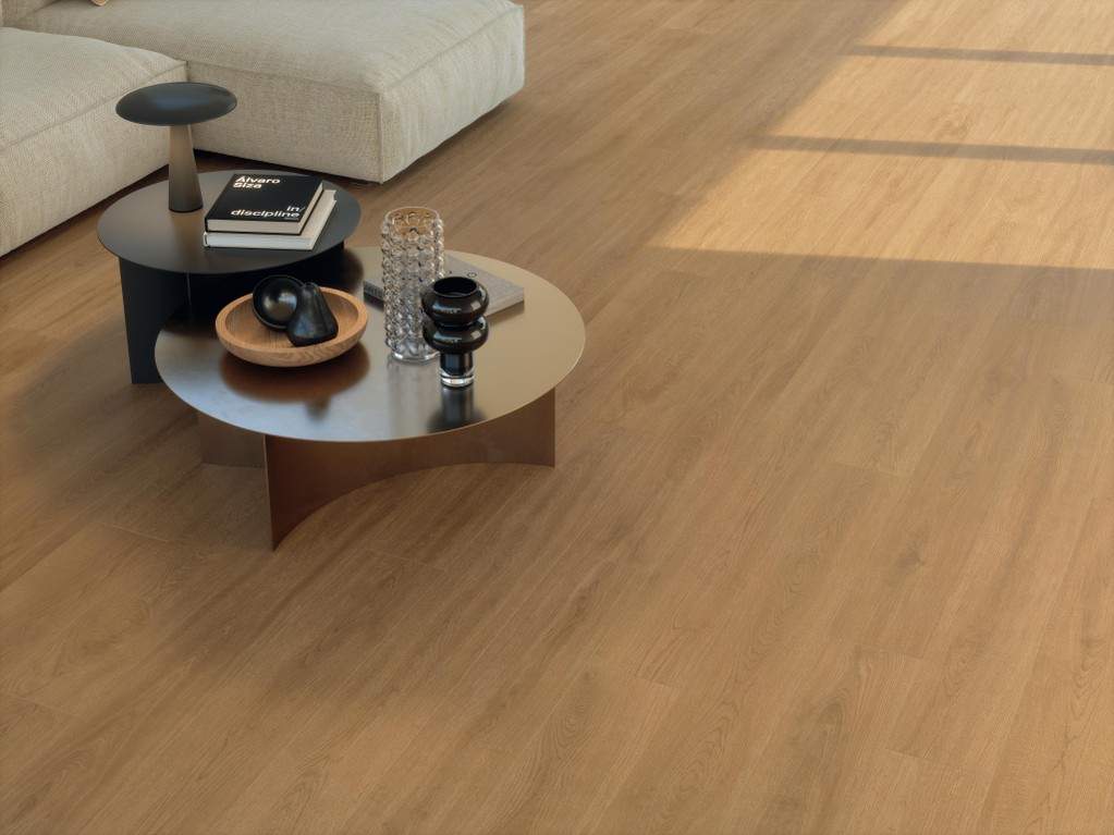 Pavimento in Gres Porcellanato Soggiorno Effetto legno Marrone