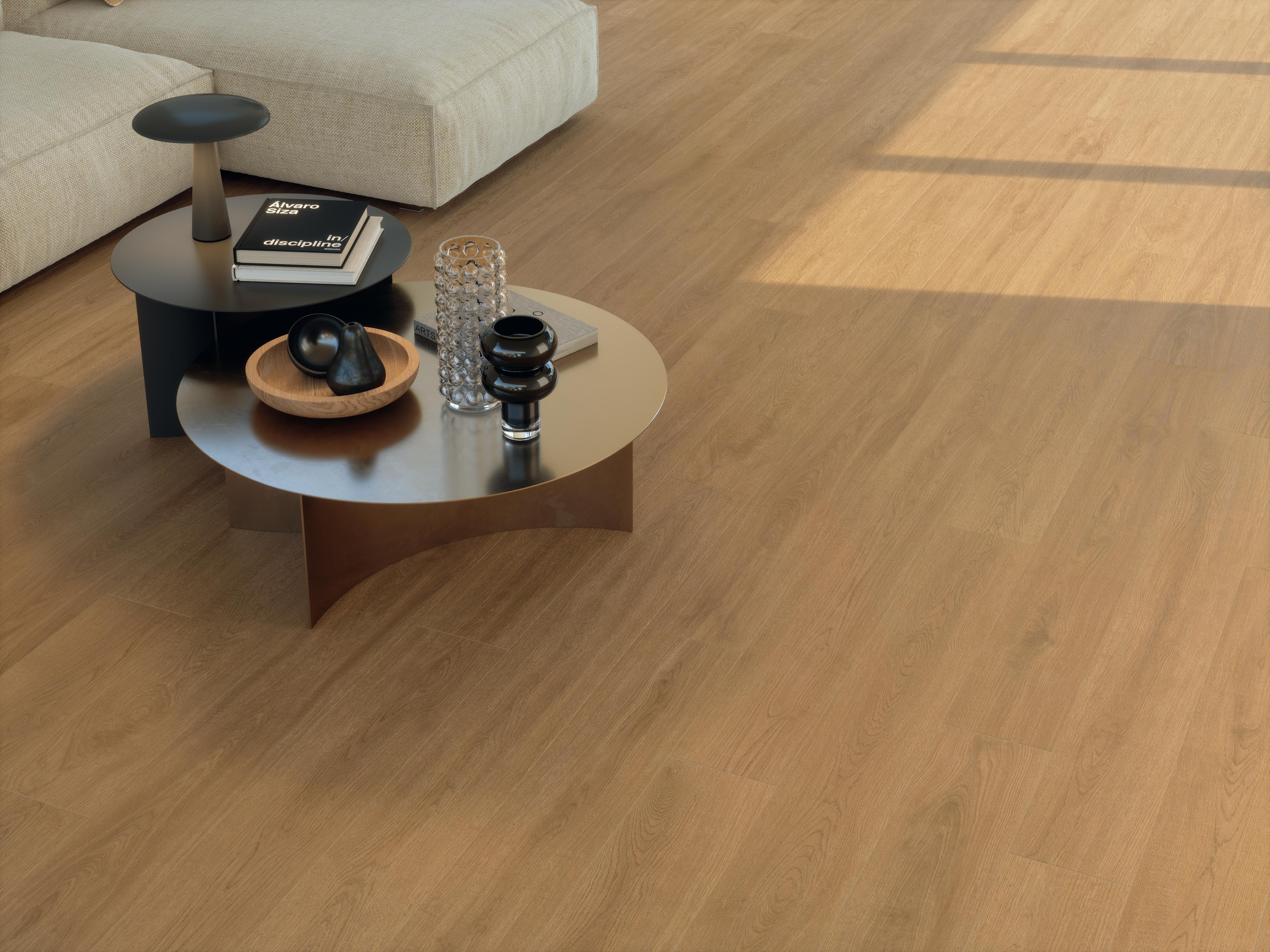 Pavimento in Gres Porcellanato Soggiorno Effetto legno Marrone