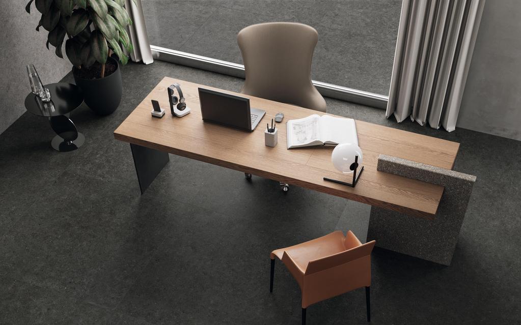 Porcelain Stoneware Floor Studio Stone Effect Black
