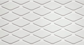 3D WHITE RHOMBUS MATT