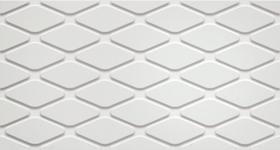 3D WHITE RHOMBUS MATT