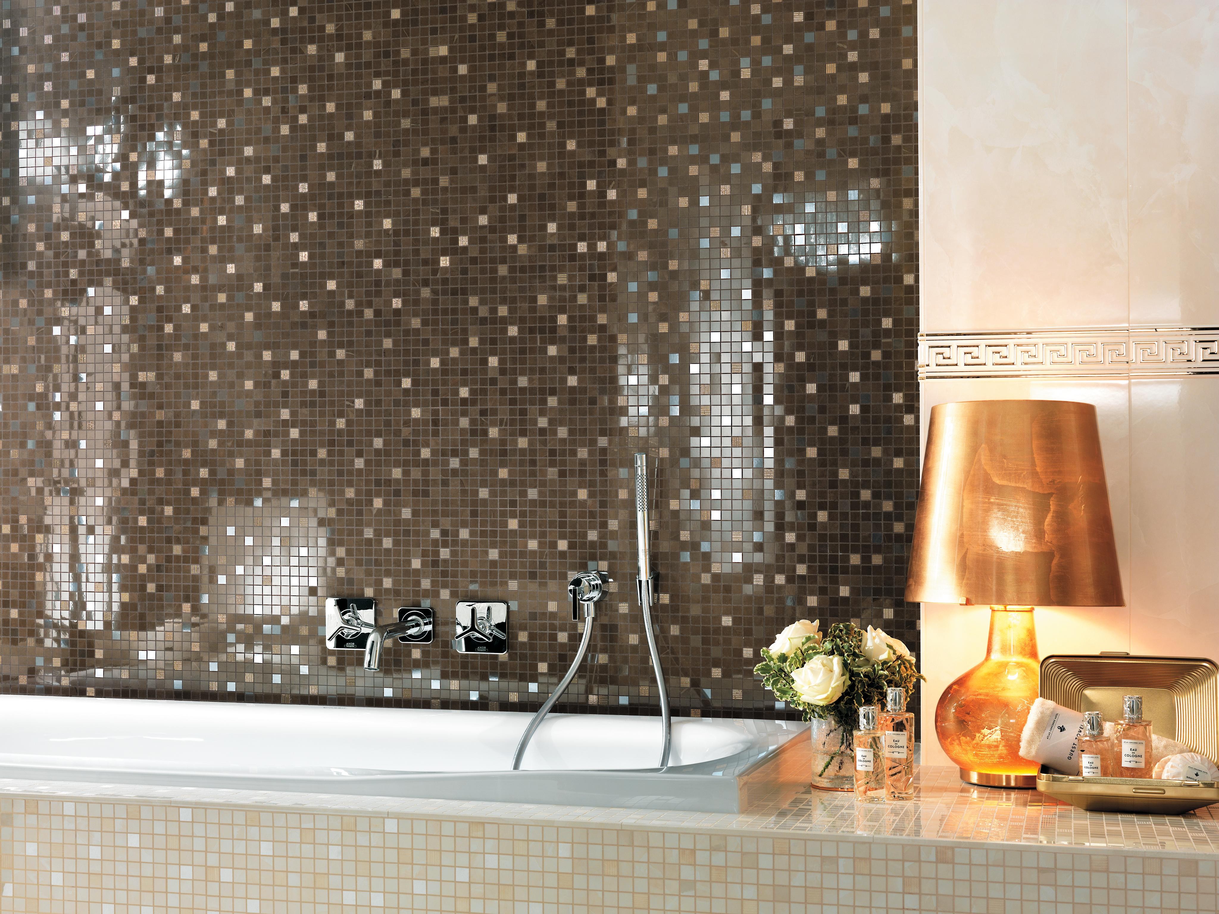 Marvel Champagne Onyx, Marvel Champagne Mosaic, Marvel Bronze Gold Mosaic, Marvel Champagne Spigolo, Marvel Greca Gold