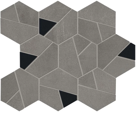 AtlasConcorde Boost Smoke MosaicoHexBlack 25x28,5 AN69