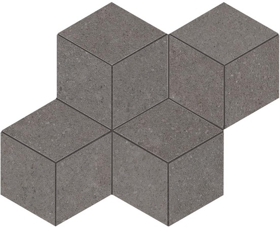 AtlasConcorde Kone Grey MosaicoEsagono 30X35 AUN5