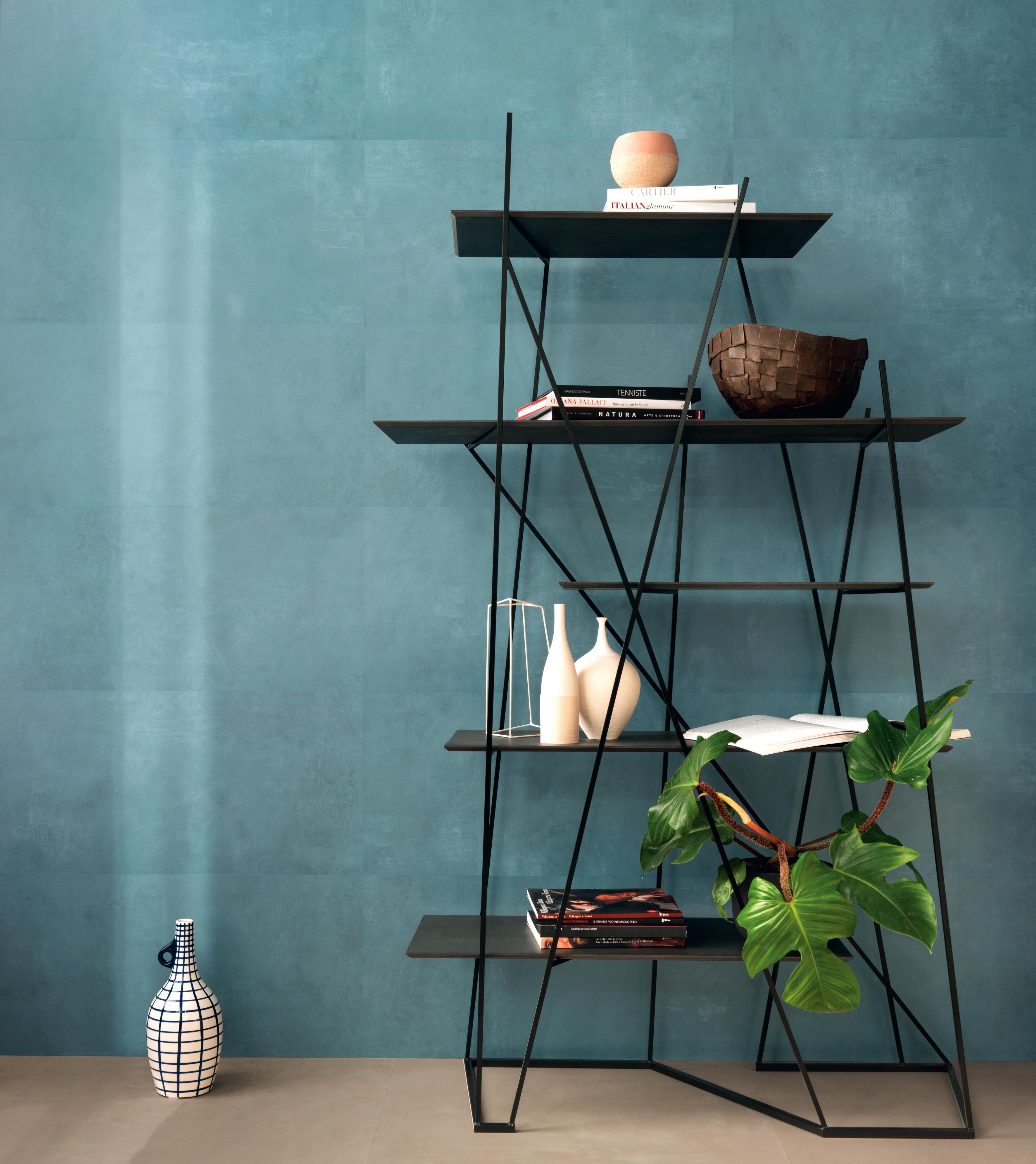 Rivestimento Bagno Effetto cemento Blu