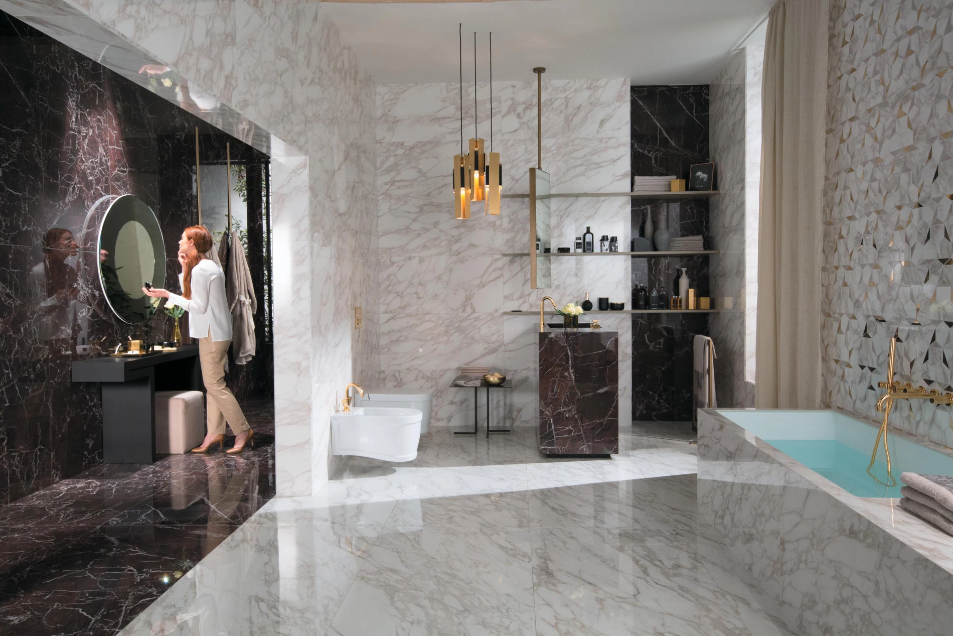 Marble Effect Porcelain Tiles Made In Italy Atlas Concorde