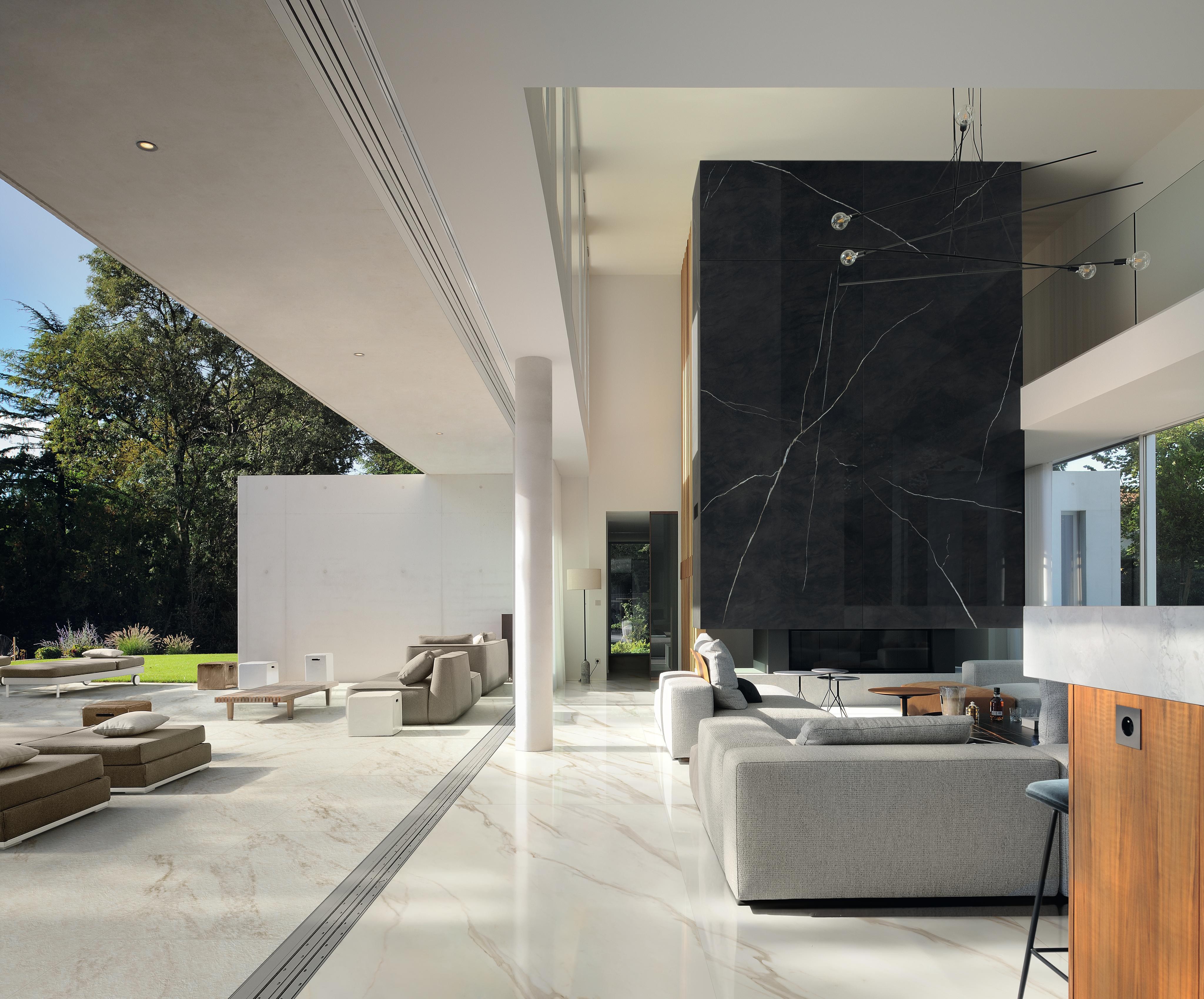 Piastrelle per esterno grande formato Effetto marmo Bianco