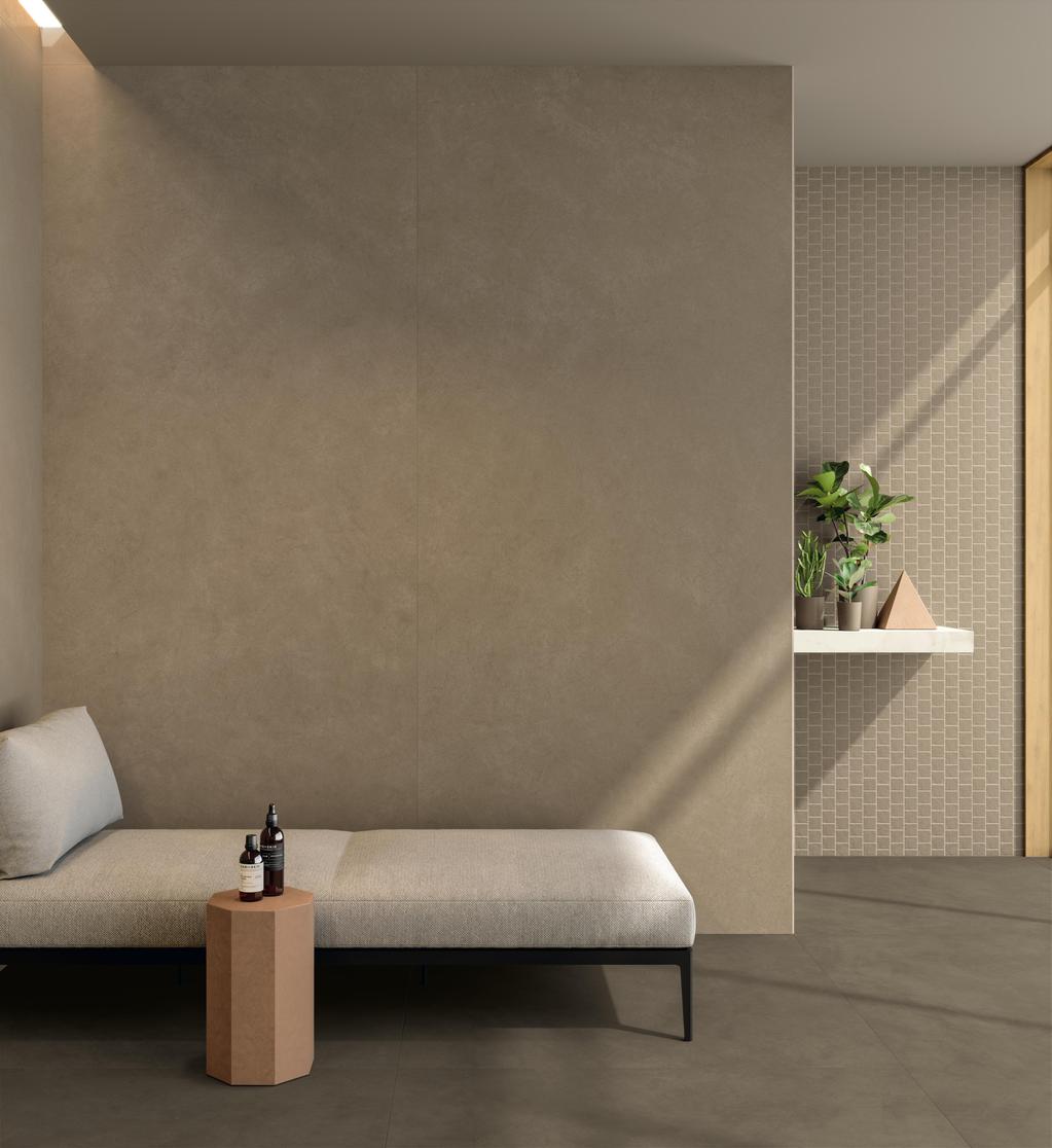 Piastrelle grande formato SPA Effetto terra cruda Beige