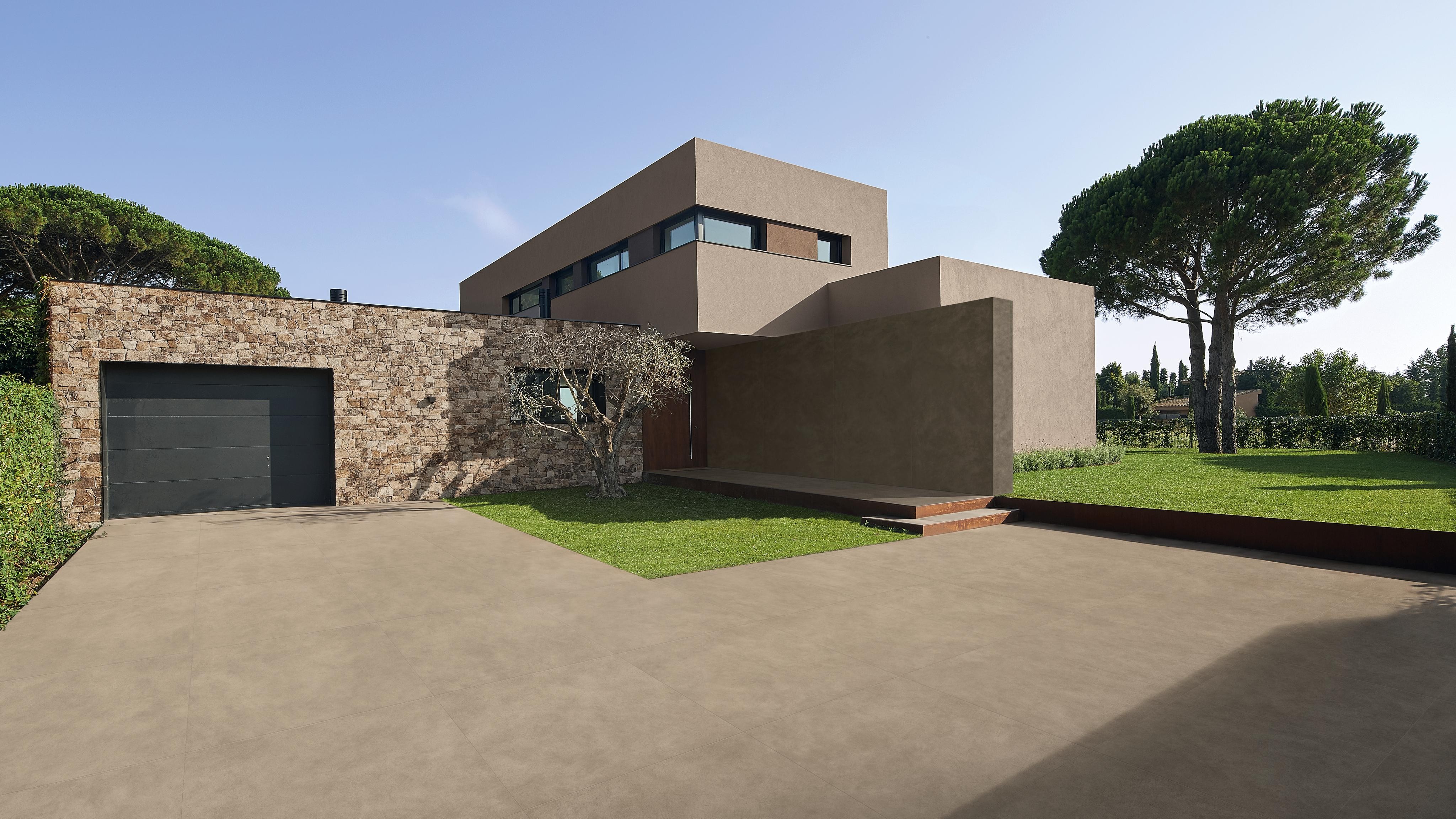 Piastrelle per esterno grande formato Effetto terra cruda Beige