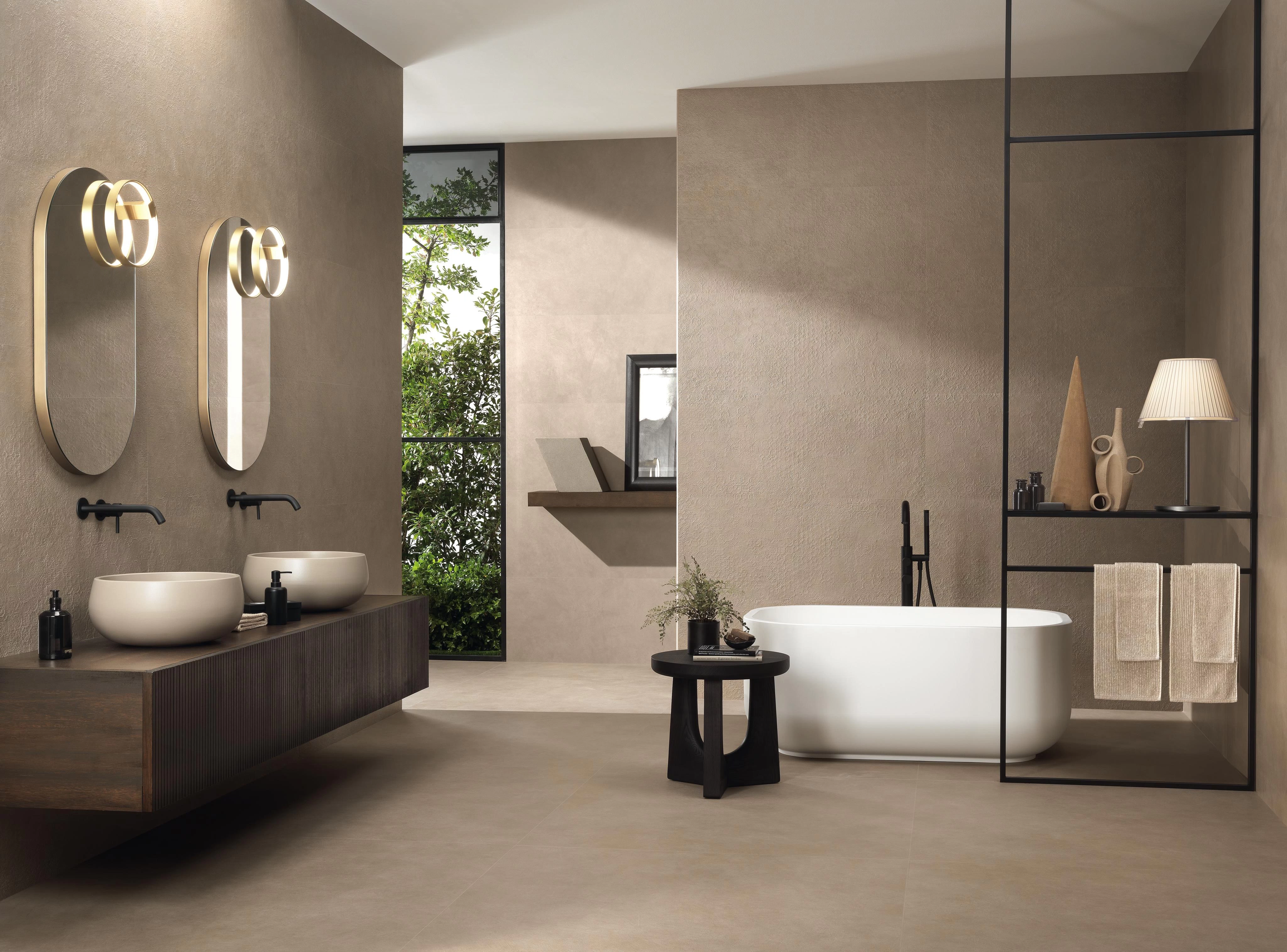 Bathroom wall and floor tiles - Boost Natural