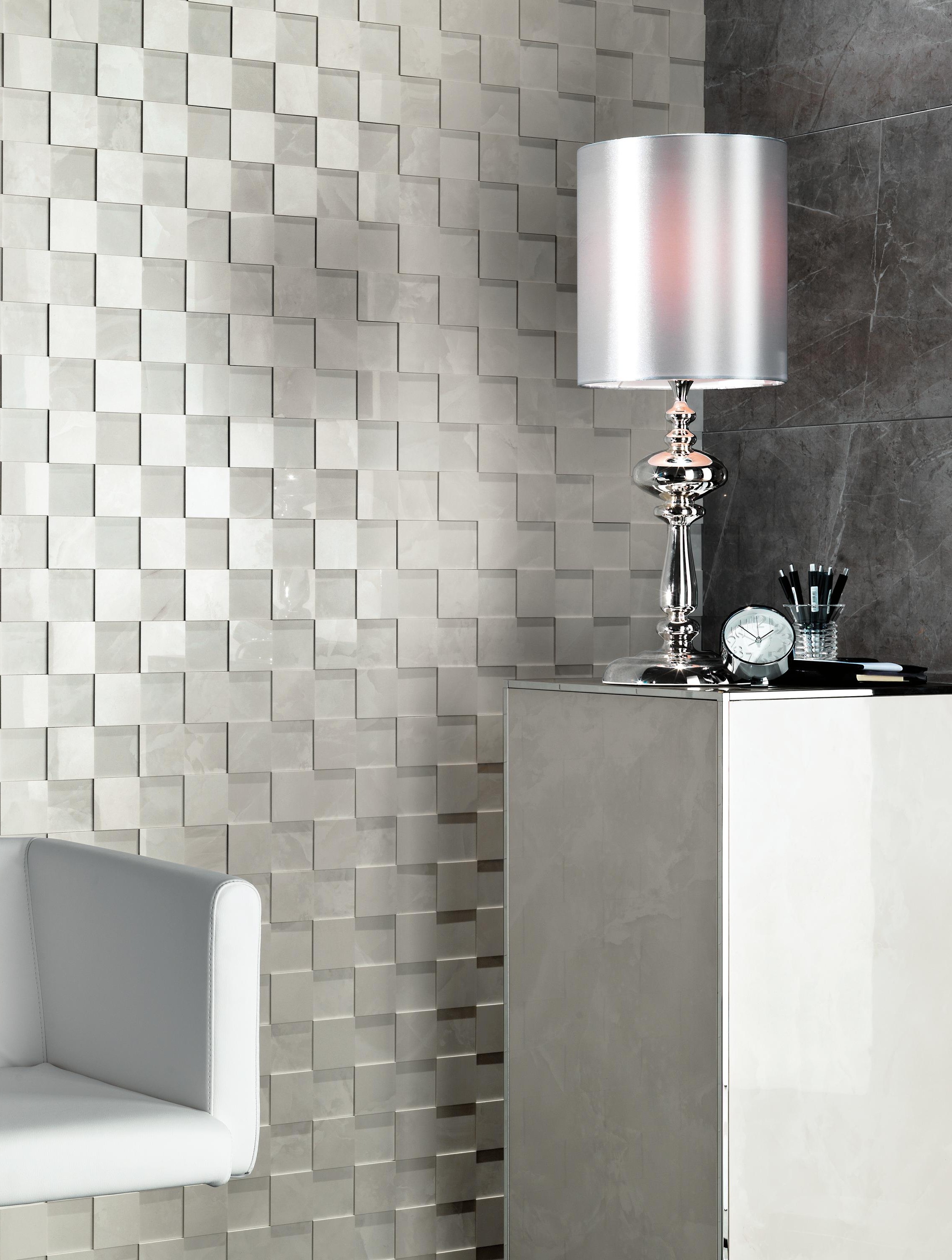 Marvel Grey Stone Lappato Marvel Moon Mosaico 3D