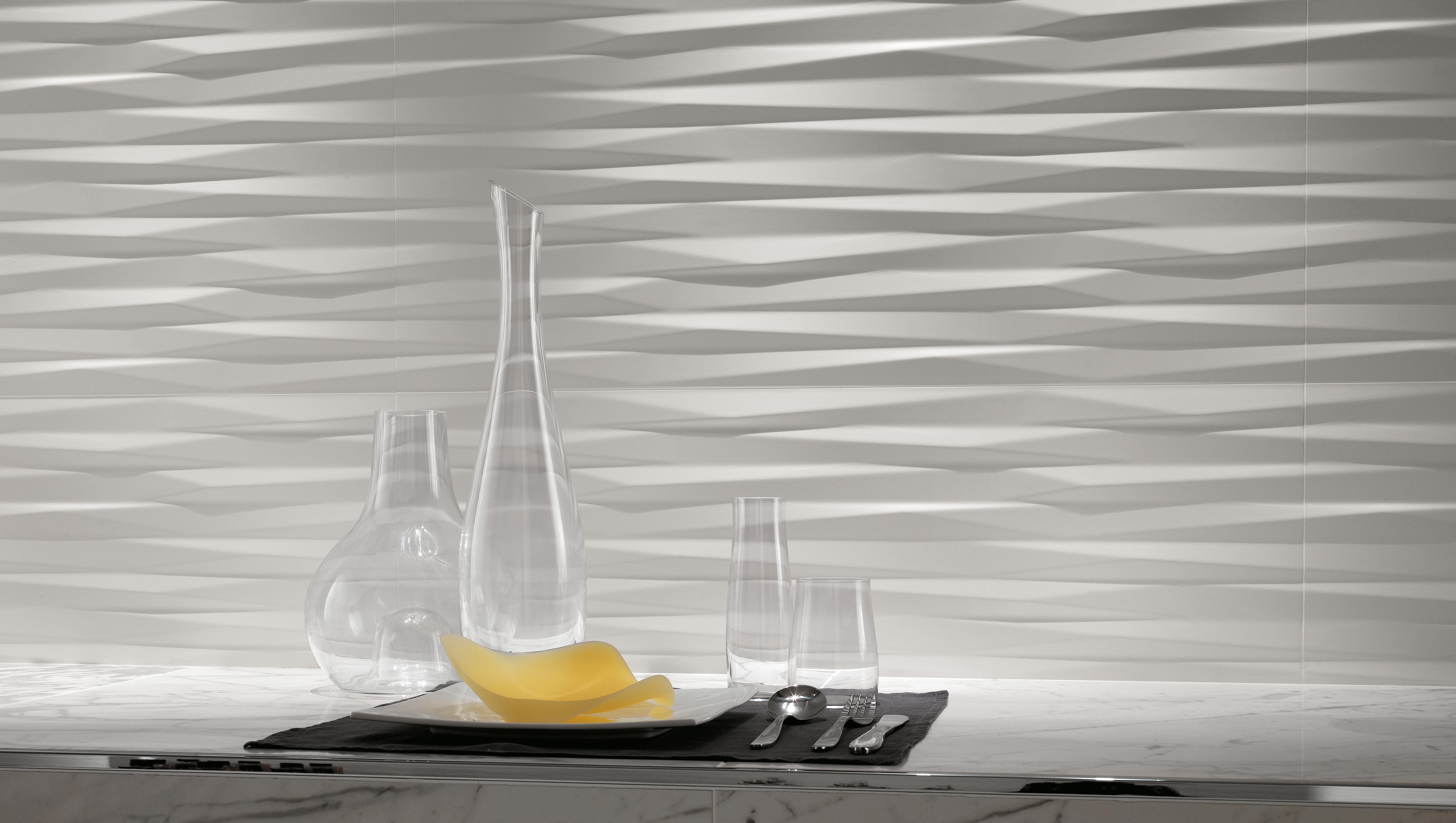 3D Wall Blade White Matt