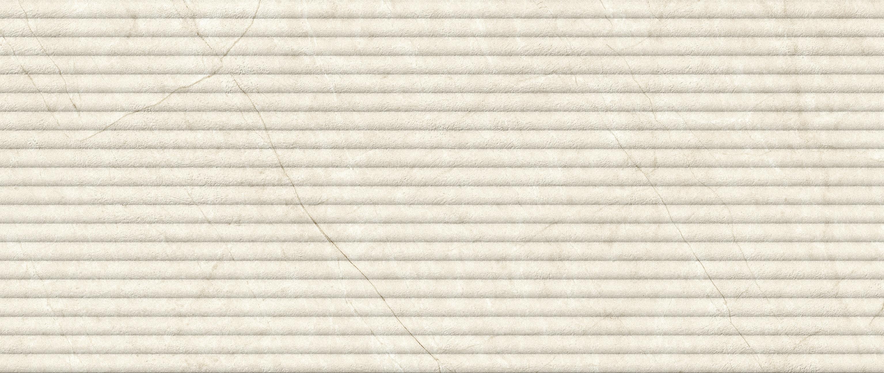 Marvel Next 3D Flute Vanilla White 50x120 Matte, White, 50x120