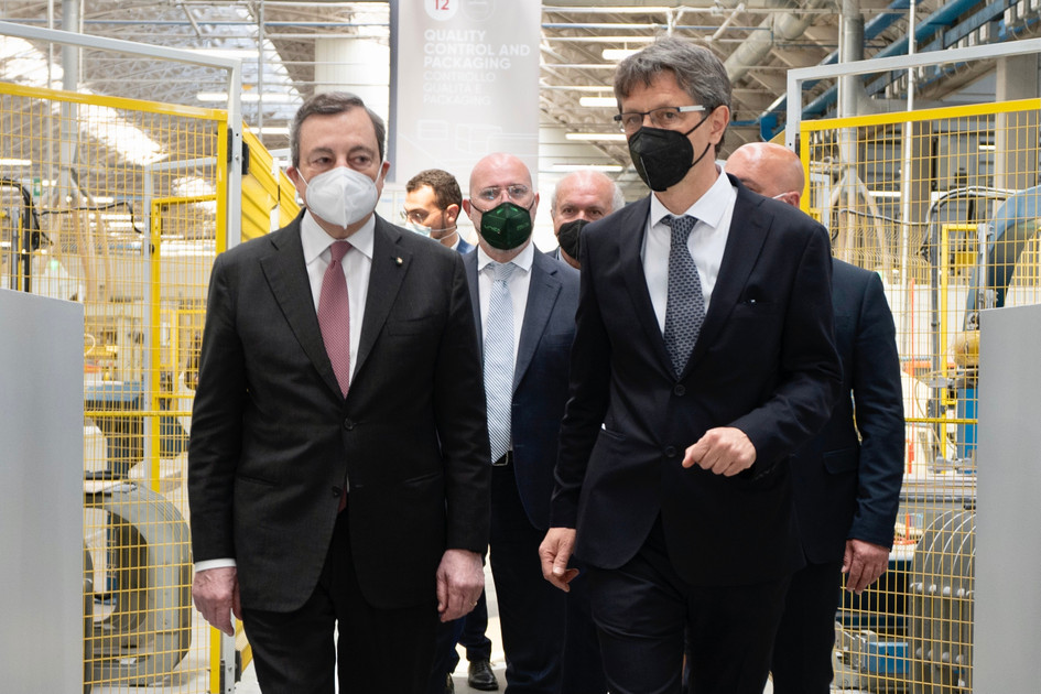 Mario Draghi Visits Atlas Concorde Atlas Concorde