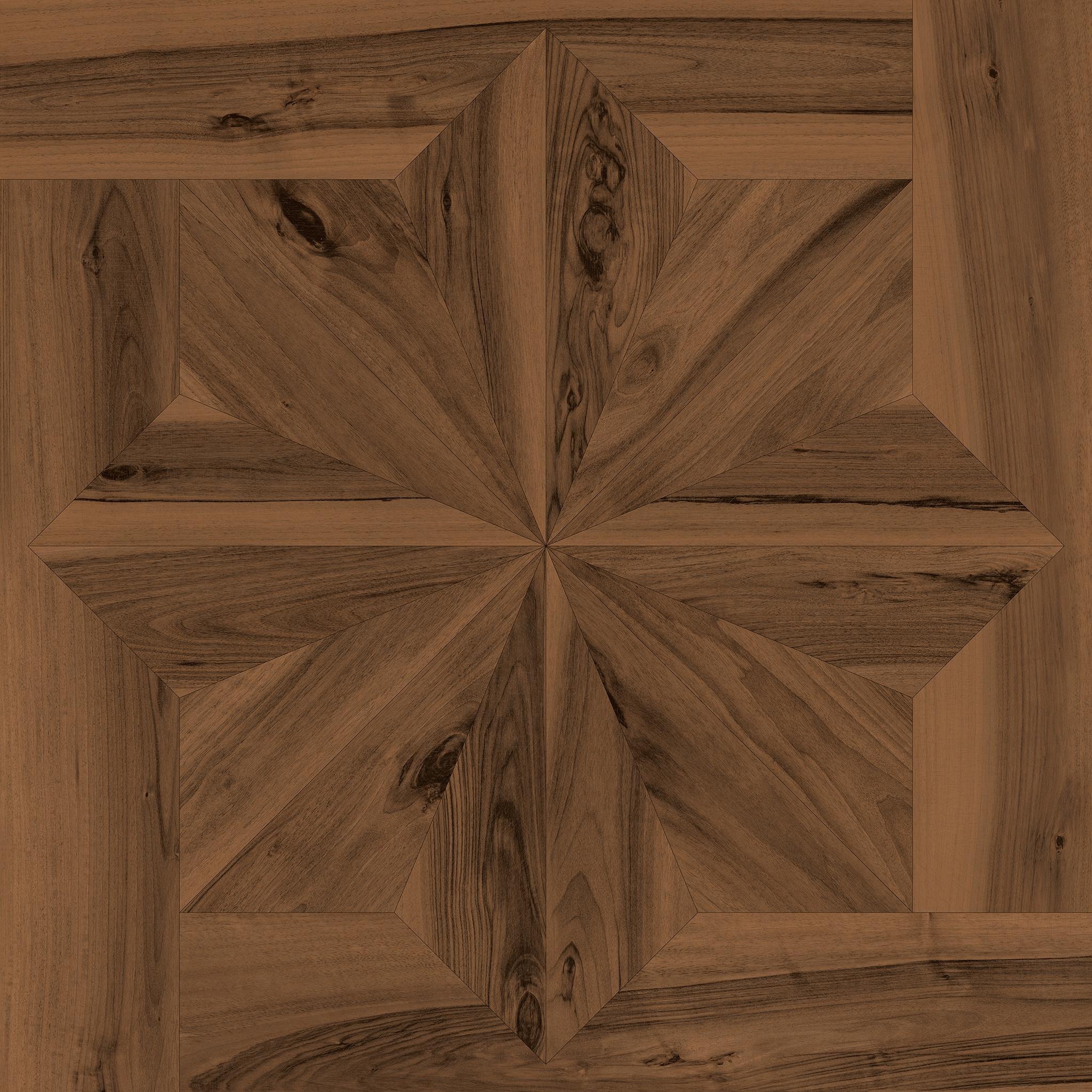 LOG ANTHOLOGY Classic Frame Walnut Dark 120x120, Marrón, 120x120