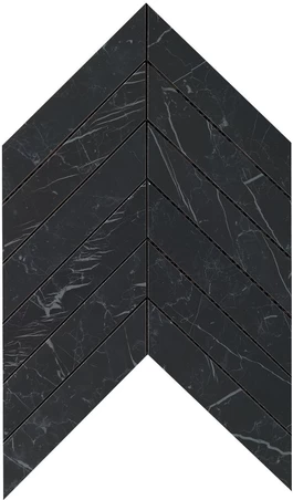 AtlasConcorde MarvelStone NeroMarquina Chevron 30.5x25 9SCN