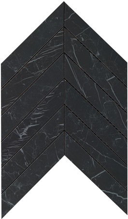 AtlasConcorde MarvelStone NeroMarquina Chevron 30.5x25 9SCN
