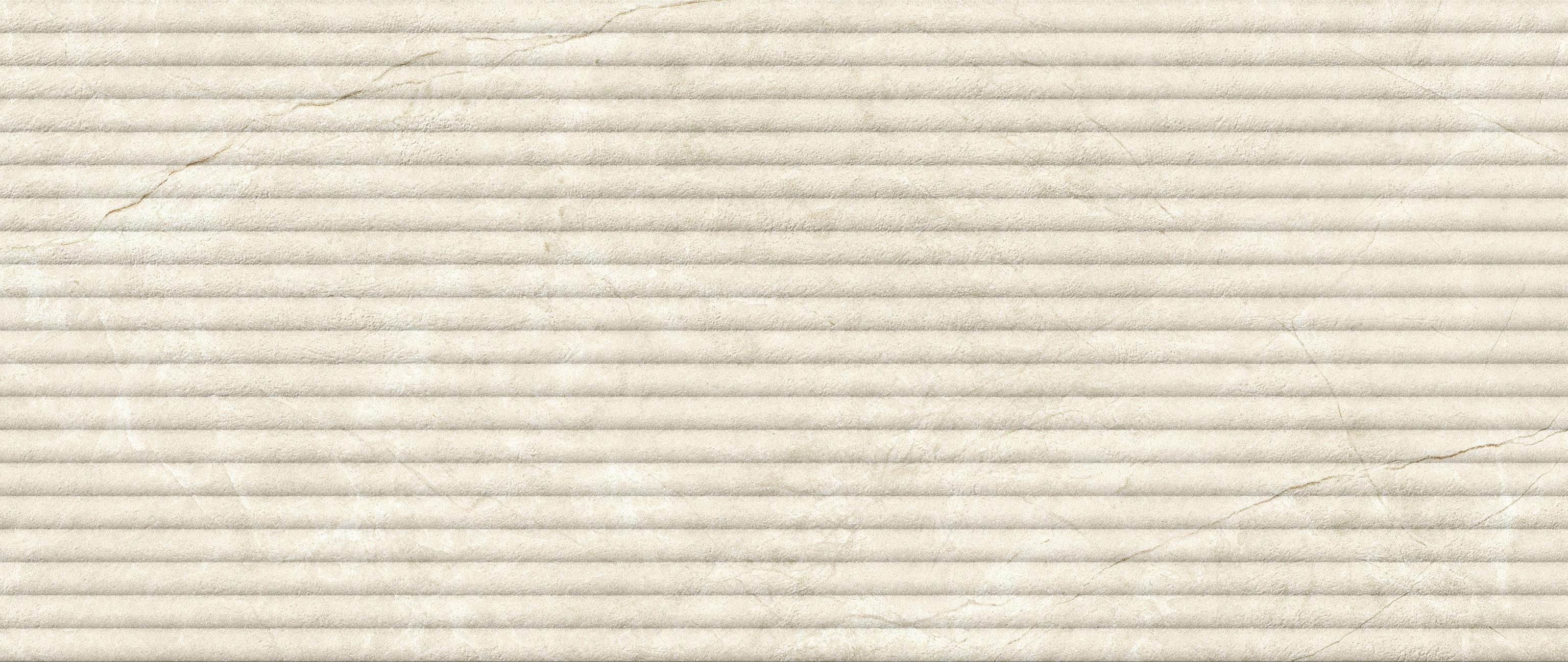 Marvel Next 3D Flute Vanilla White 50x120 Matte, White, 50x120